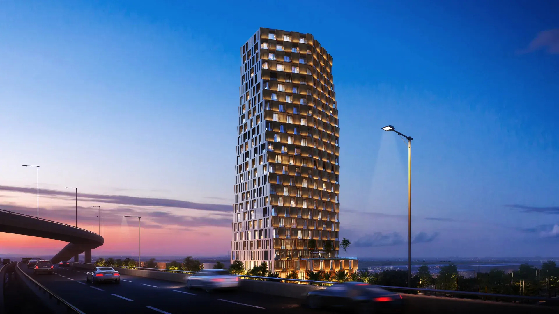 Al Majed Tower — architectural render 2