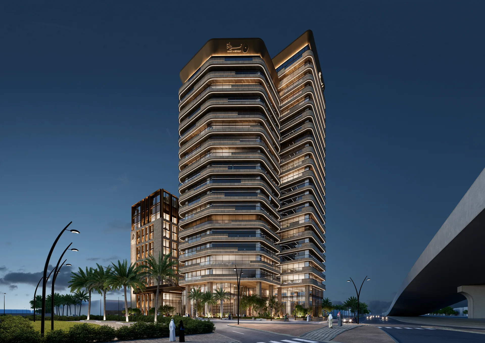 Nawat Tower — architectural render 3
