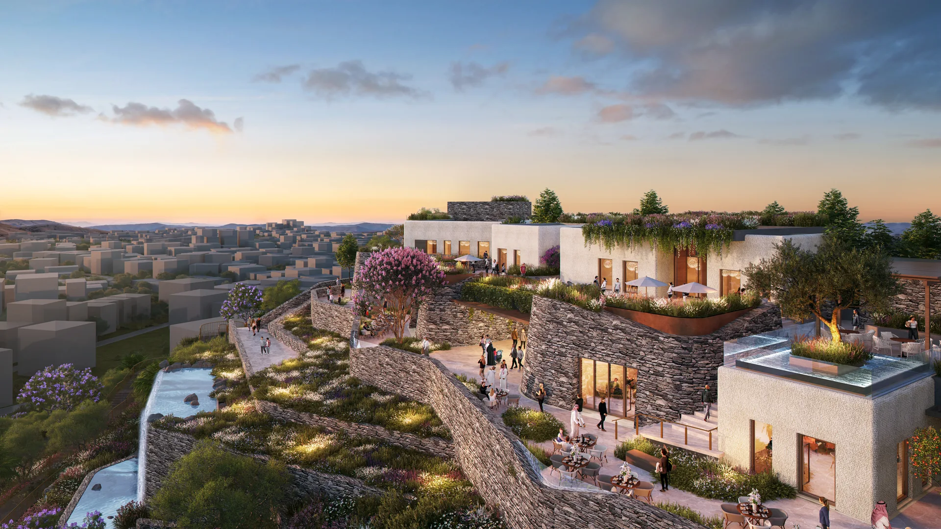 Thera Mountain — architectural render 3