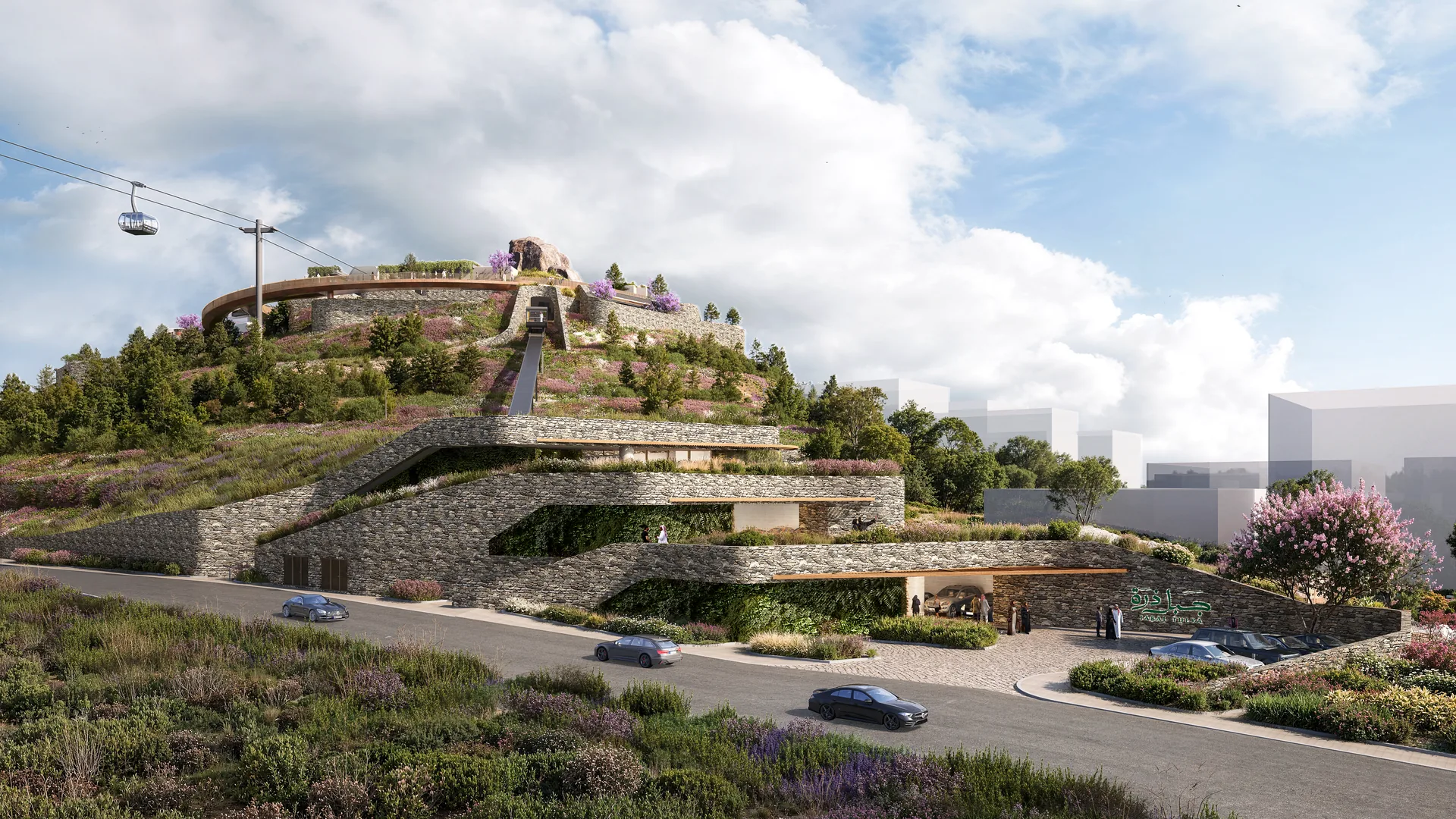 Thera Mountain — architectural render 4