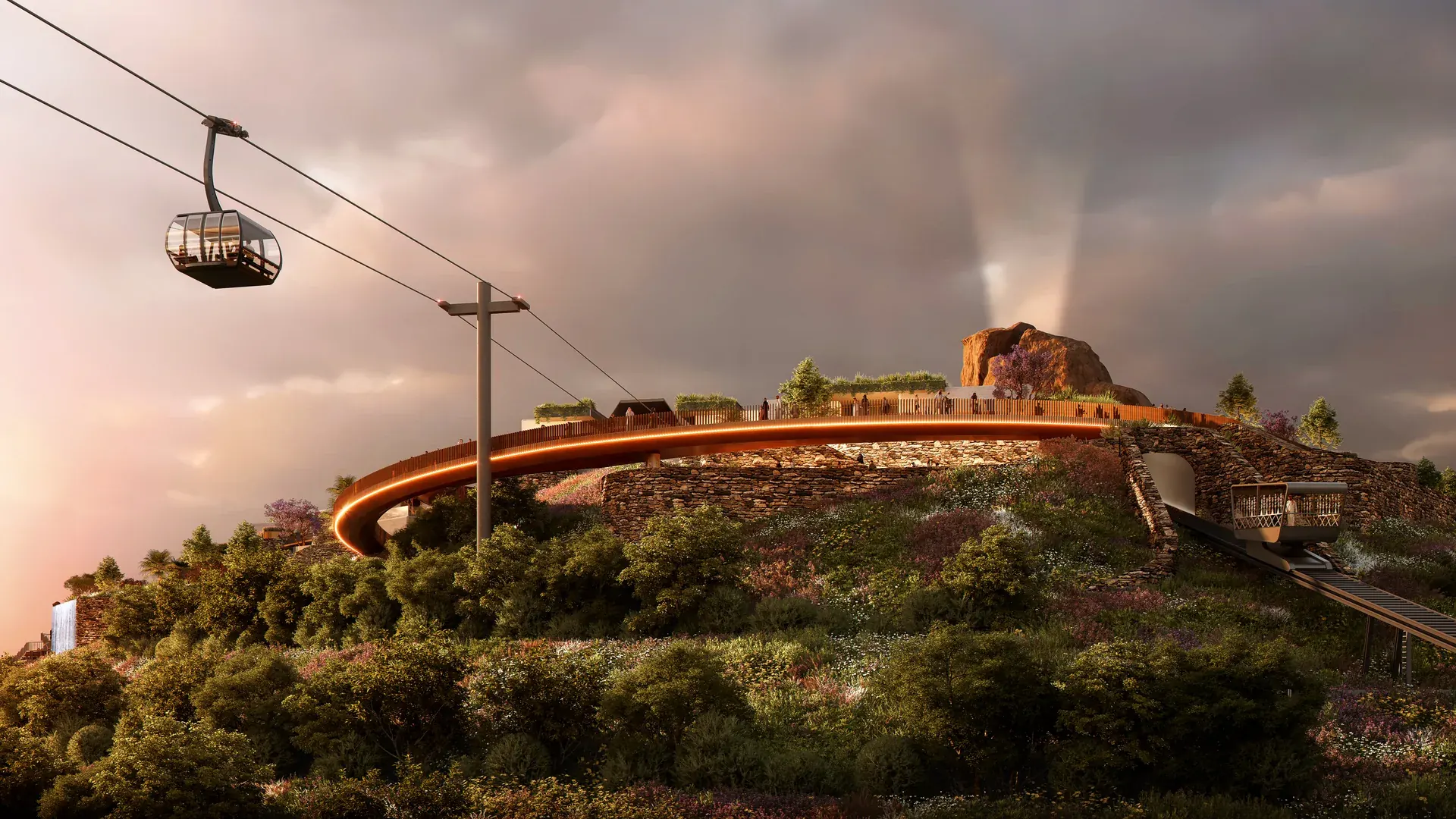 Thera Mountain — architectural render 5