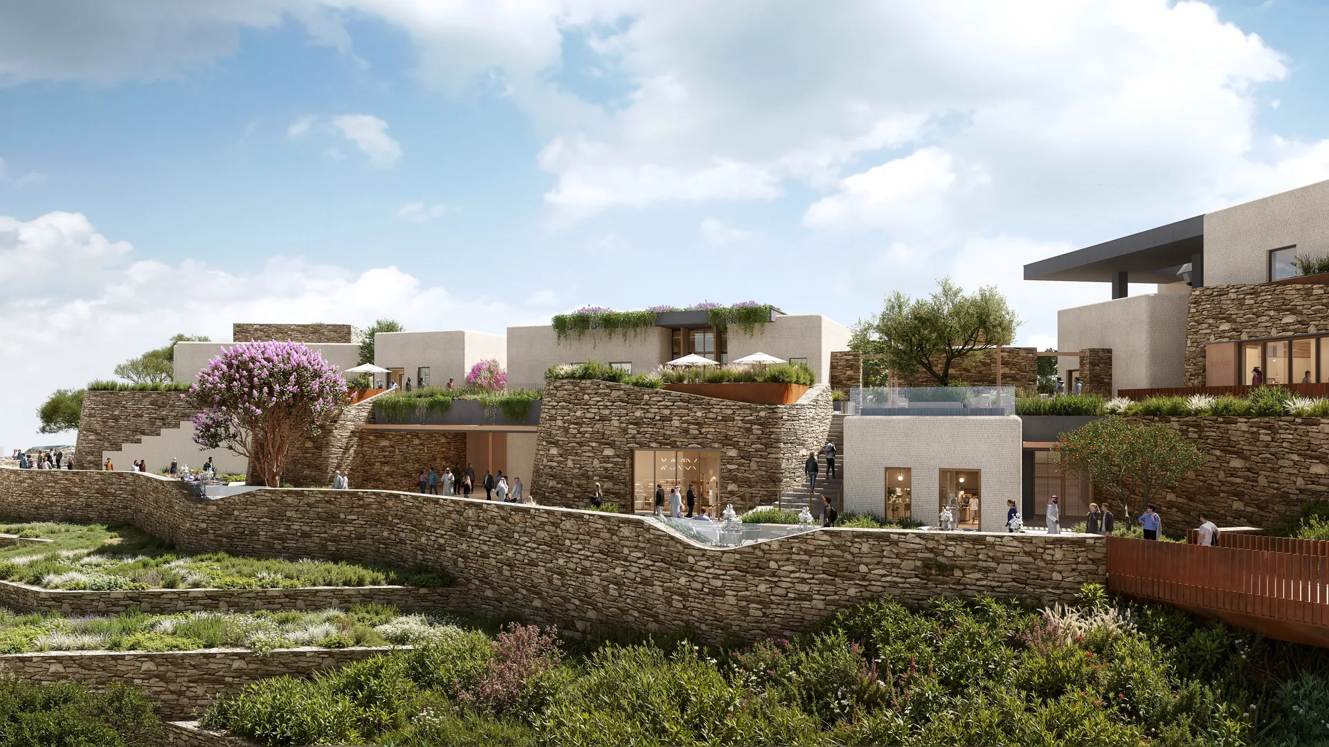 Thera Mountain — architectural render 6