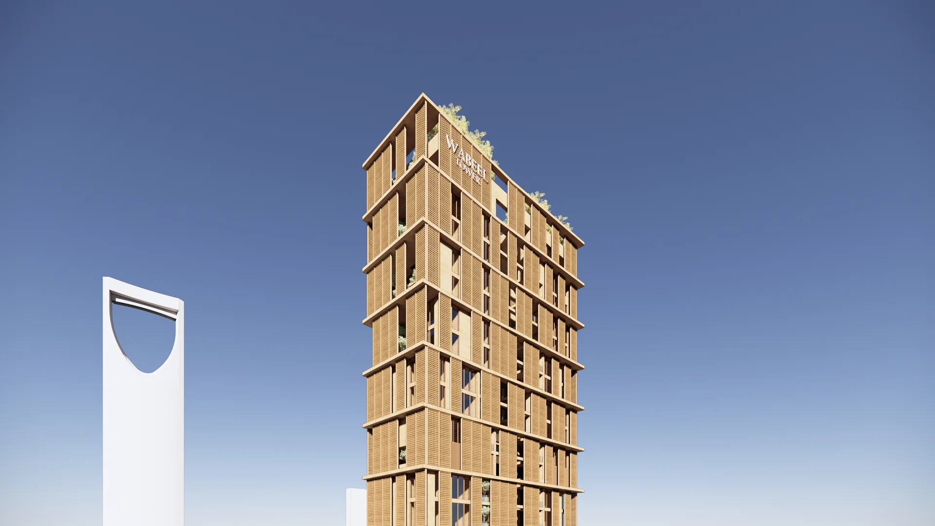 Wabeel Tower — architectural render 5