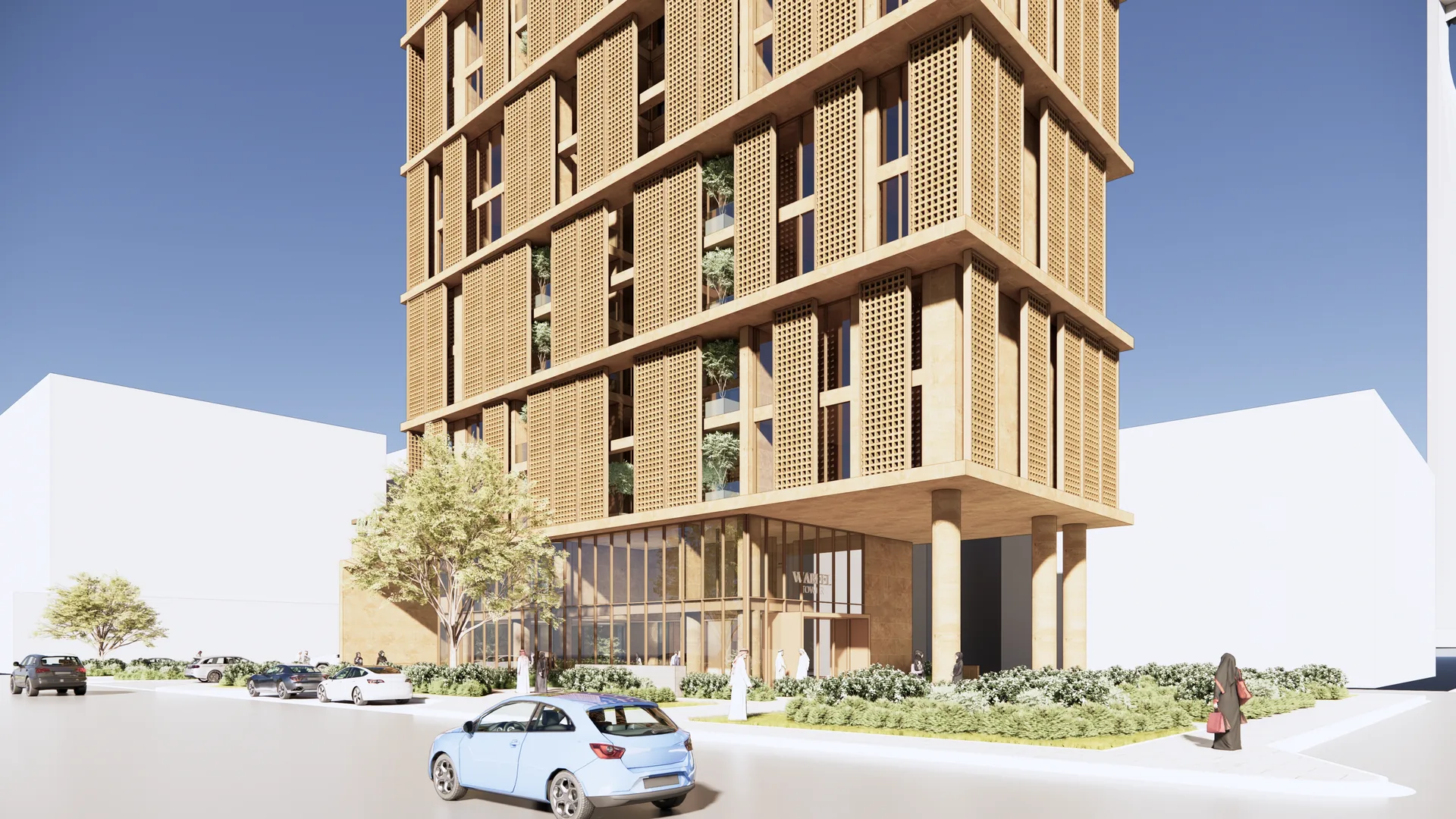 Wabeel Tower — architectural render 7