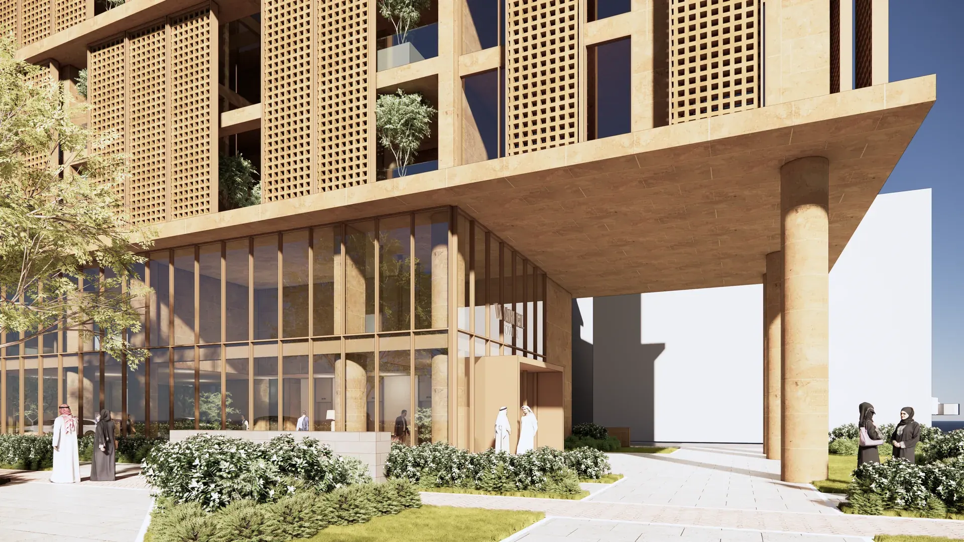 Wabeel Tower — architectural render 8